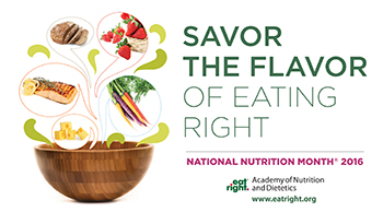National Nutrition Month 2016
