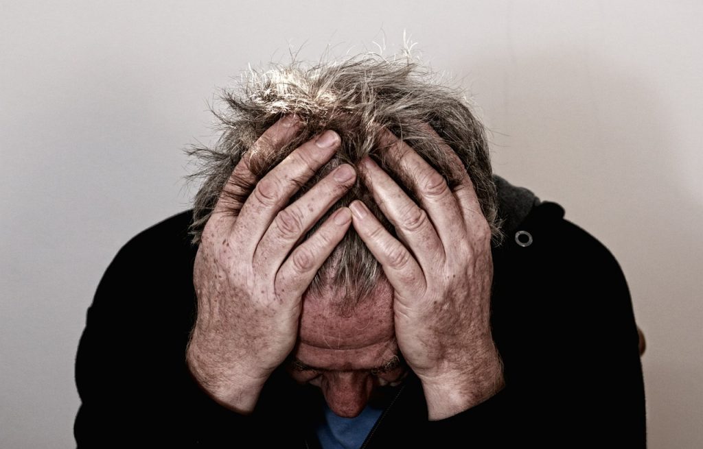 migraine headache person suffering 