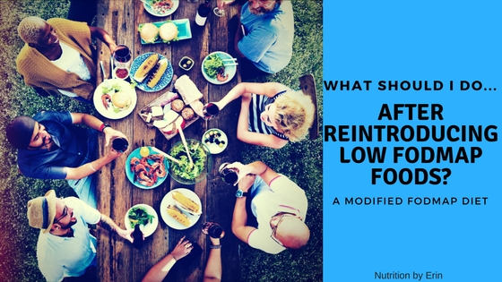 What should I do after reintroducing low fodmap foods?