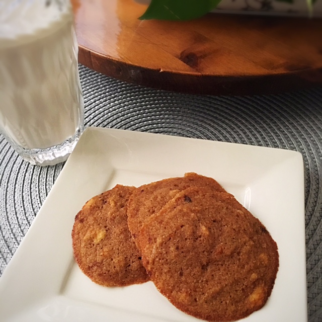 SCD Legal Coconut Cookies on a plate with milk 