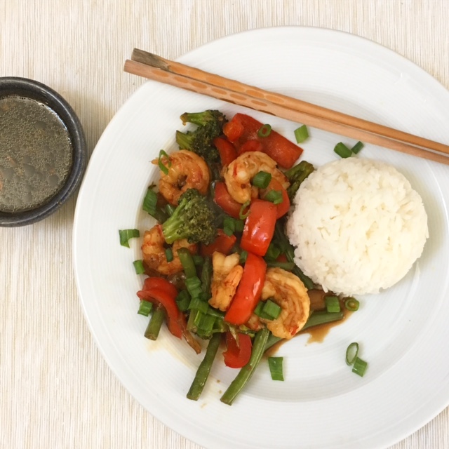 Shrimp & Veggie Chinese Stir-fry