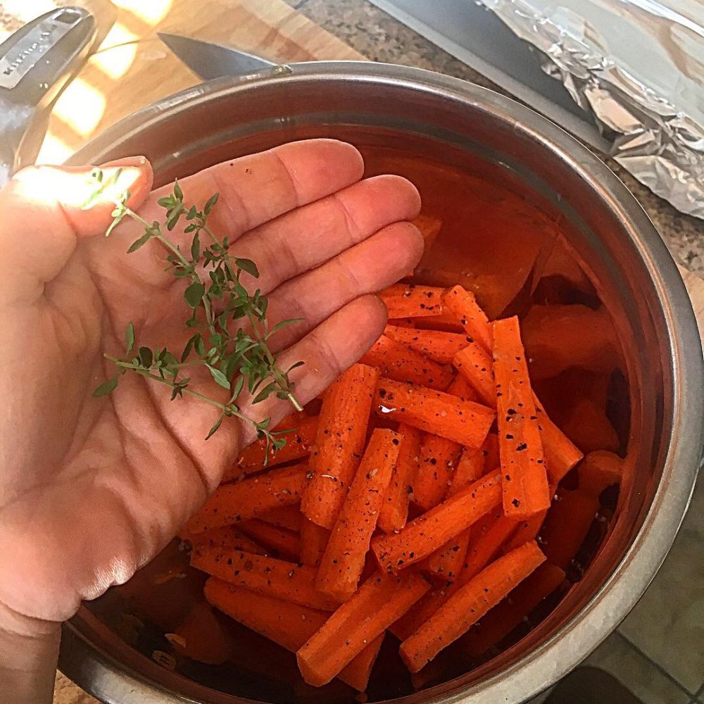 Crispy Roasted Carrots Low FODMAP Recipe Nutrition by Erin
